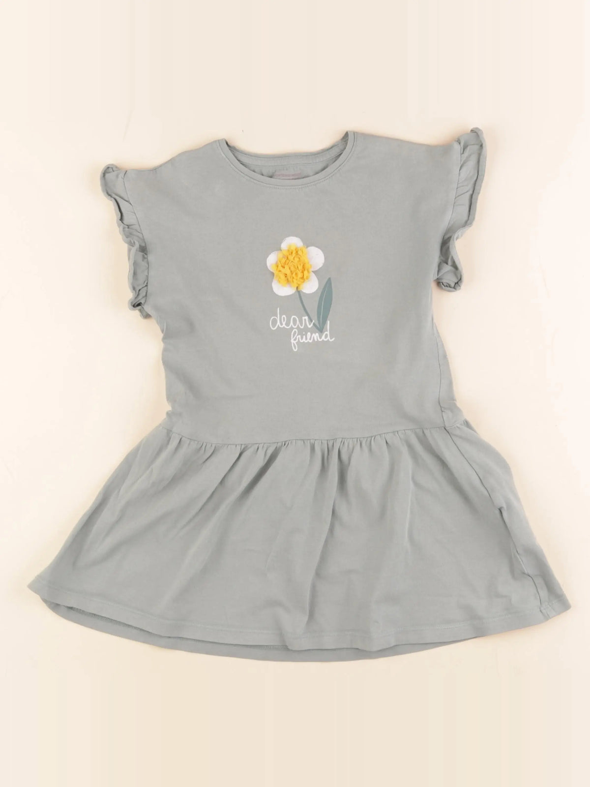 Vertbaudet - robe vert - 4 ans