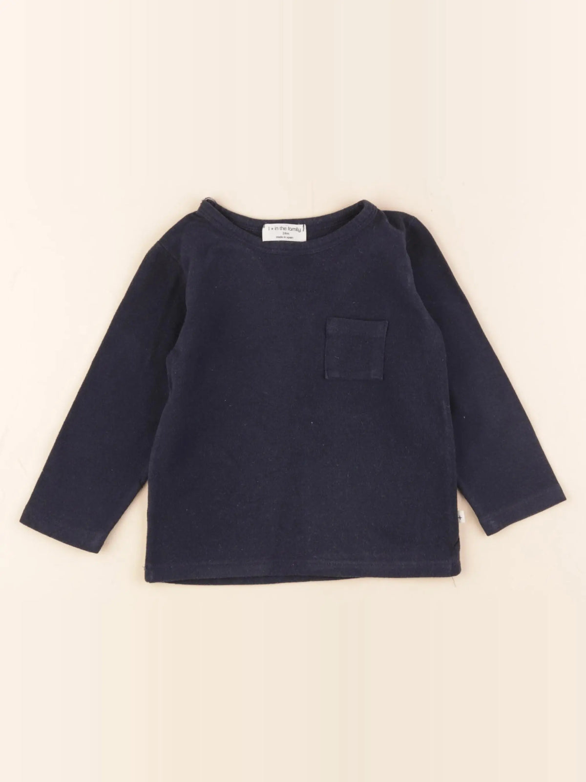 1+ In the family - tee-shirt bleu - 24 mois