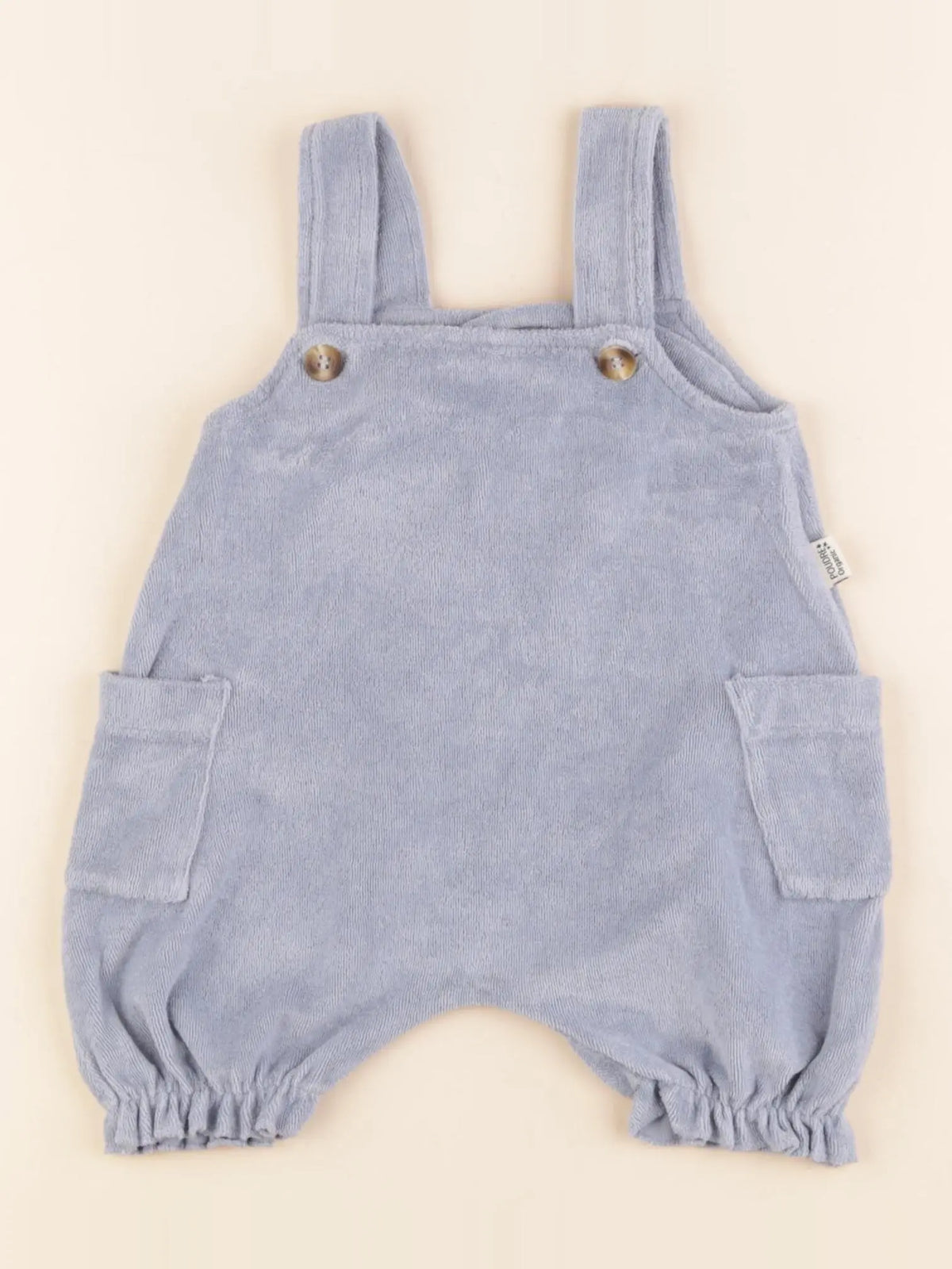 Poudre Organic - salopette bleu - 3 mois