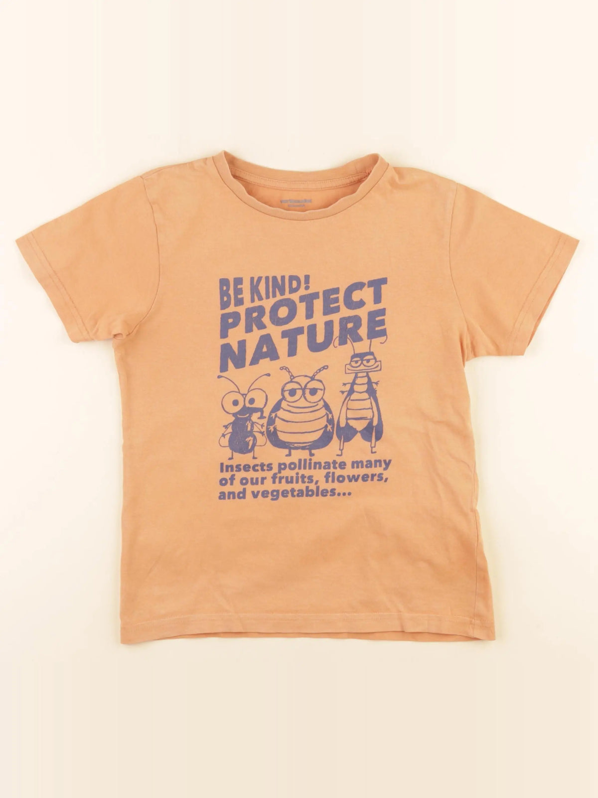 Vertbaudet - tee-shirt orange - 8 ans