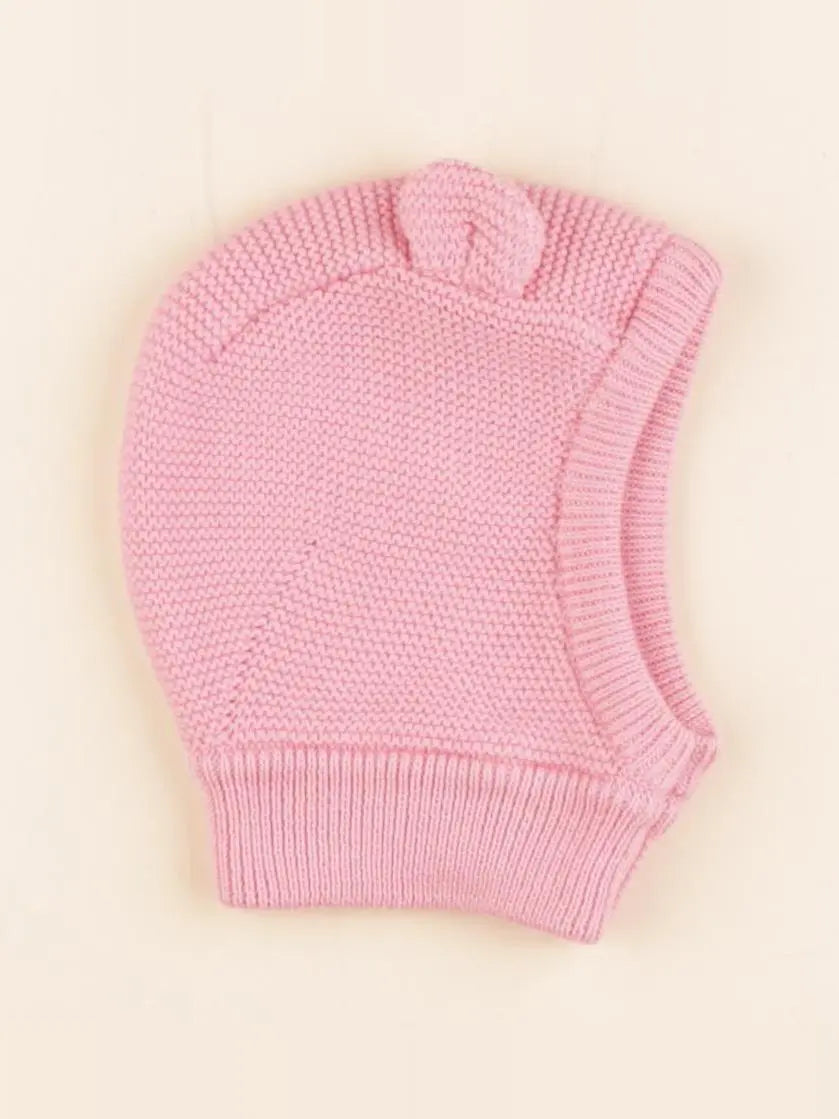 Petit Bateau - cagoule rose - 3/6 mois