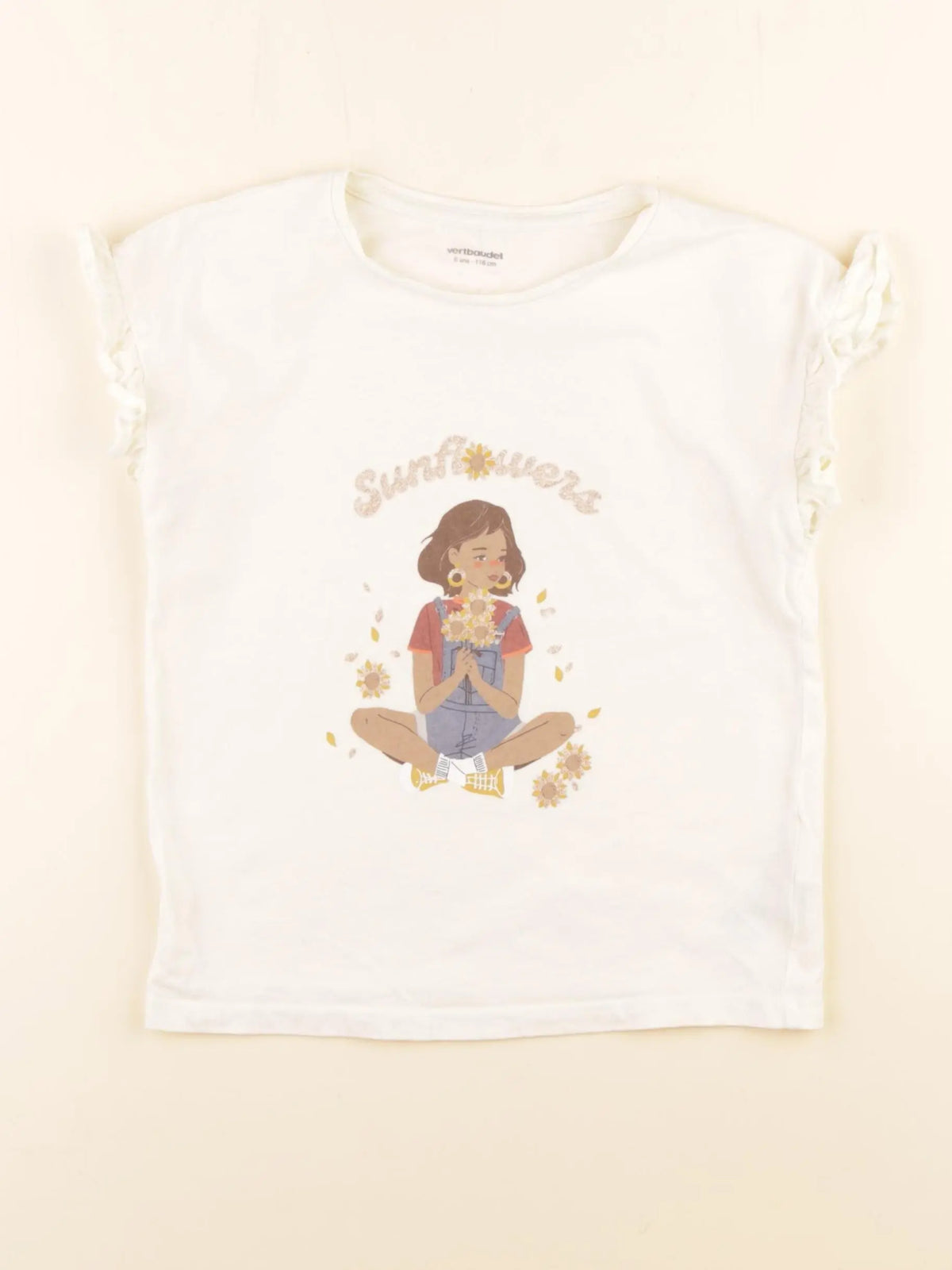 Vertbaudet - tee-shirt multicolore - 6 ans