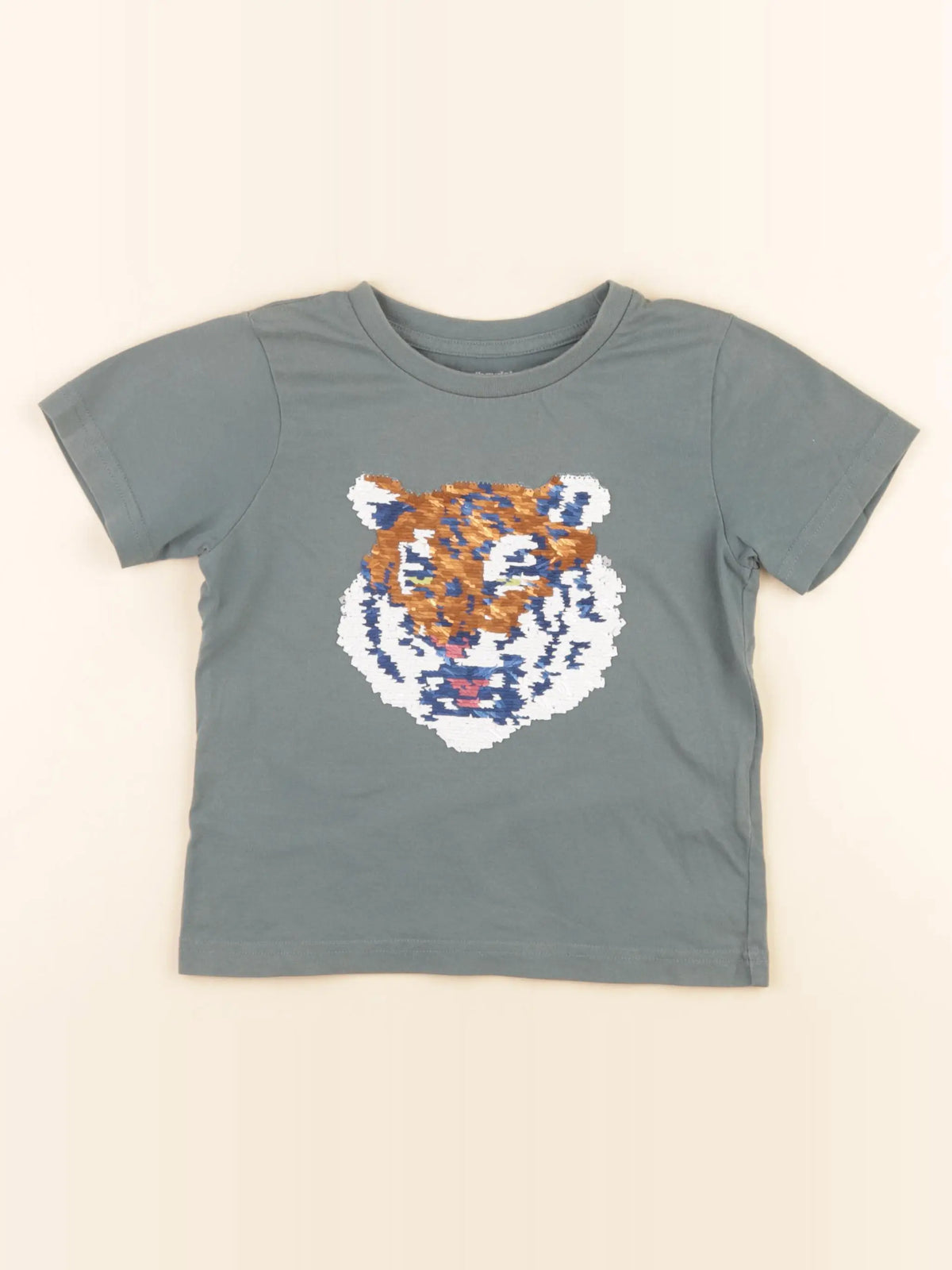 Vertbaudet - tee-shirt vert - 4 ans