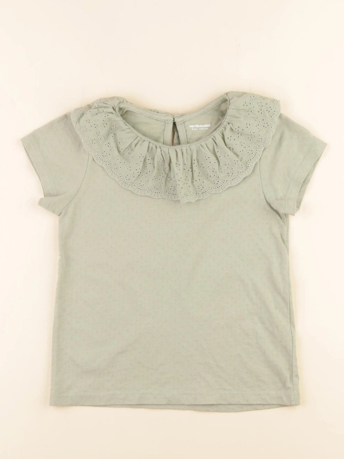 Vertbaudet - tee-shirt vert - 8 ans