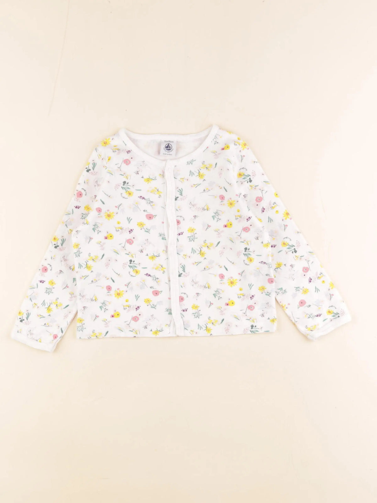 Petit Bateau - tee-shirt blanc - 2 ans
