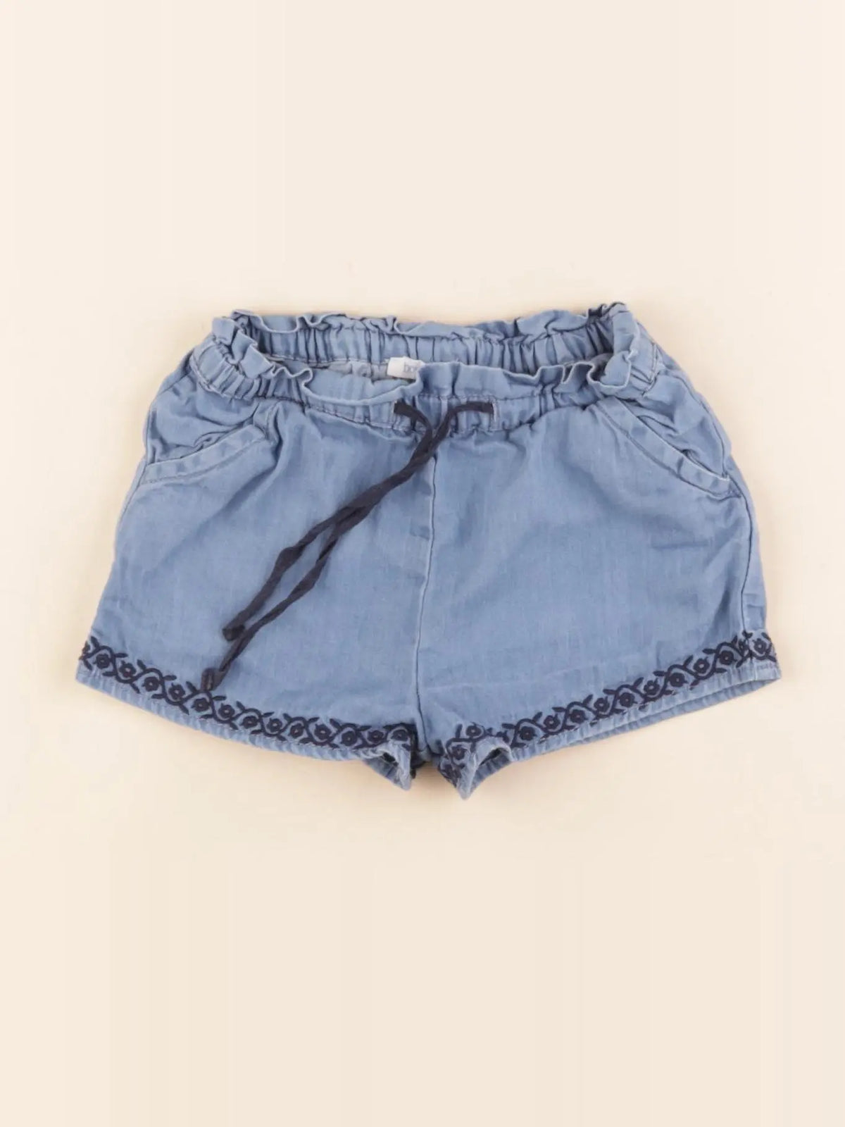 Boutchou - short bleu - 9 mois