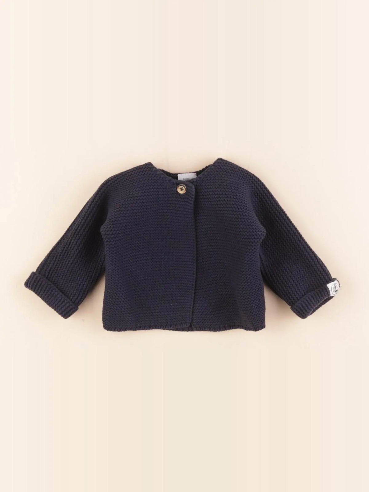 Petit Bateau - gilet bleu - 3 mois