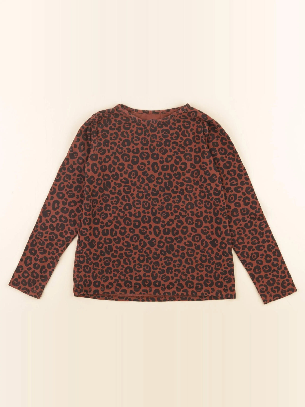 H&M - tee-shirt marron, noir - 6/7 ans