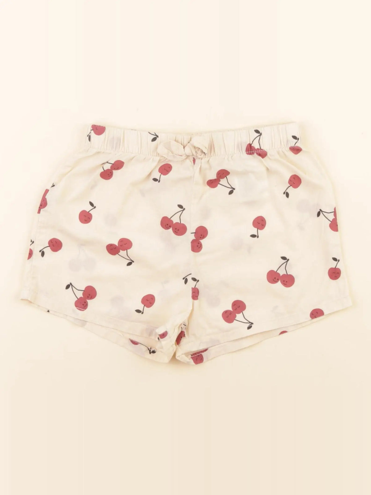 H&M - short beige, rouge - 18 mois
