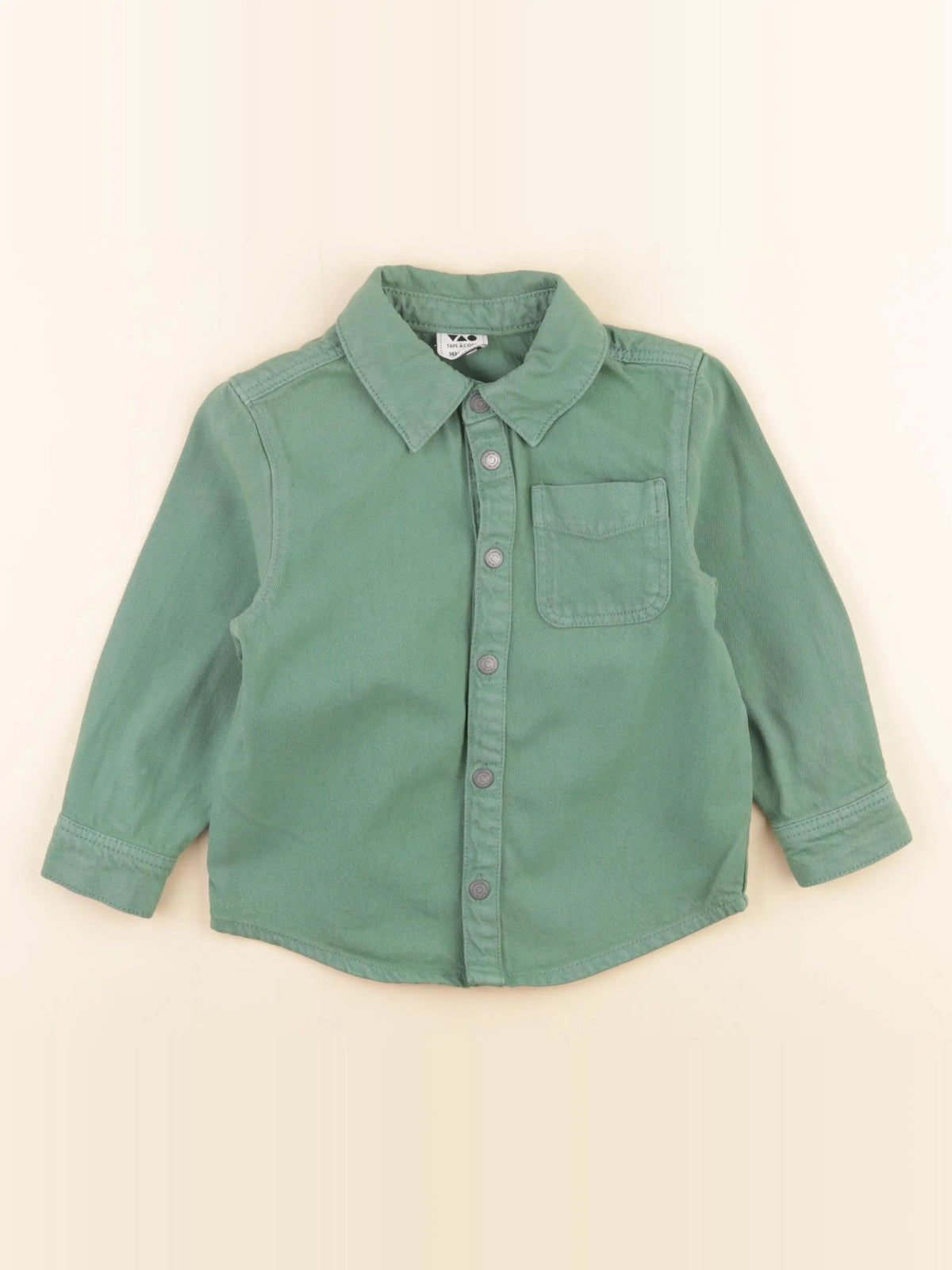 Tape à l'oeil - chemise vert - 36 mois à 16 ans