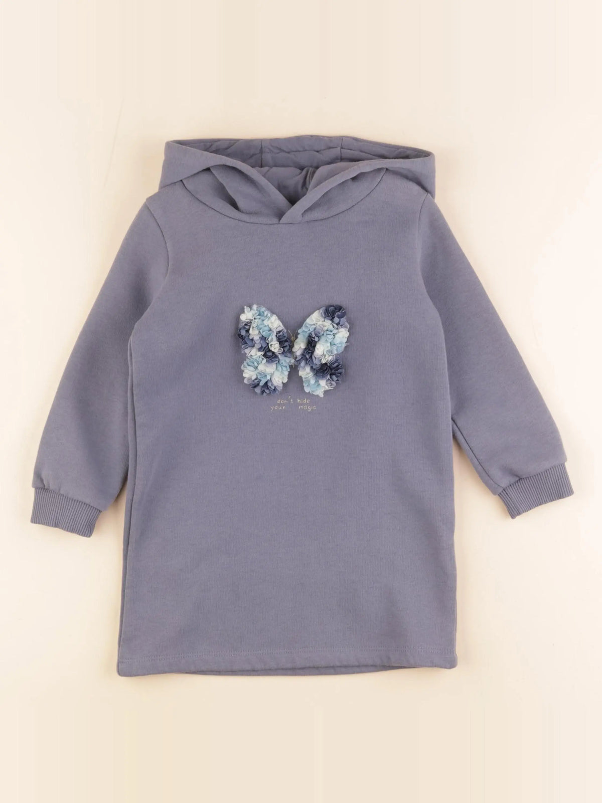 Vertbaudet - robe bleu, or - 3 ans