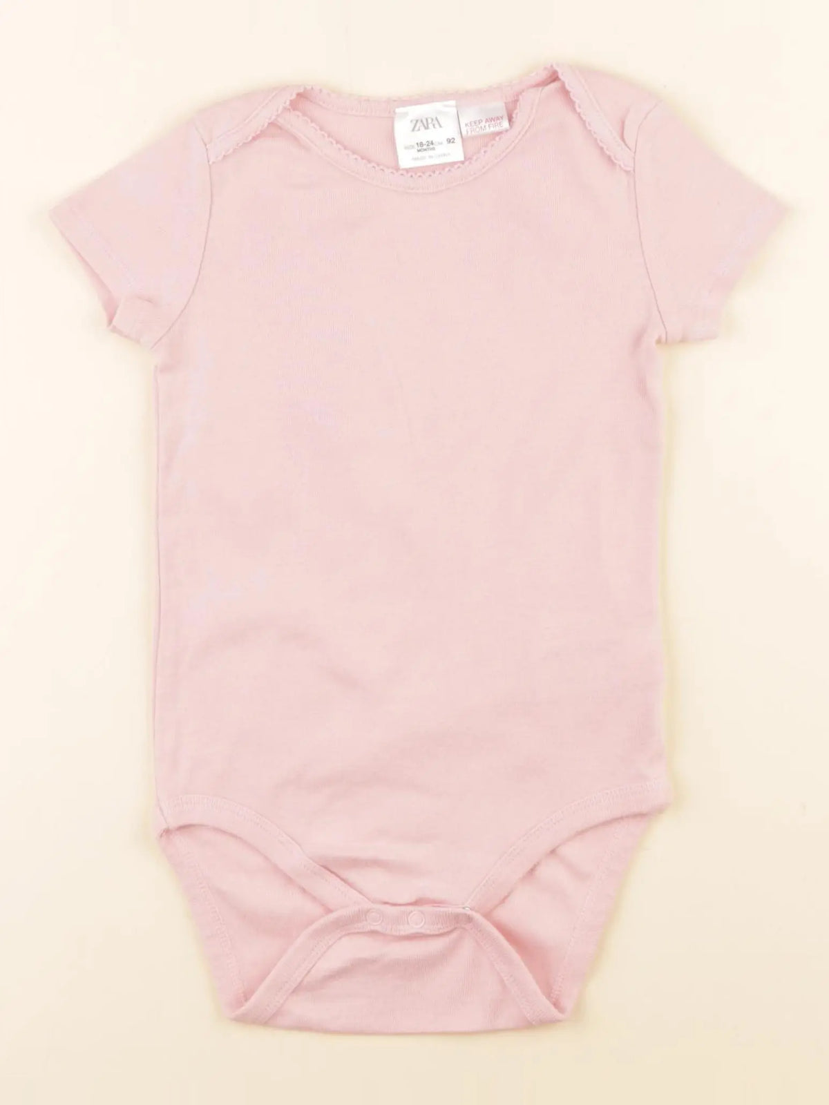 Zara - body rose - 18/24 mois