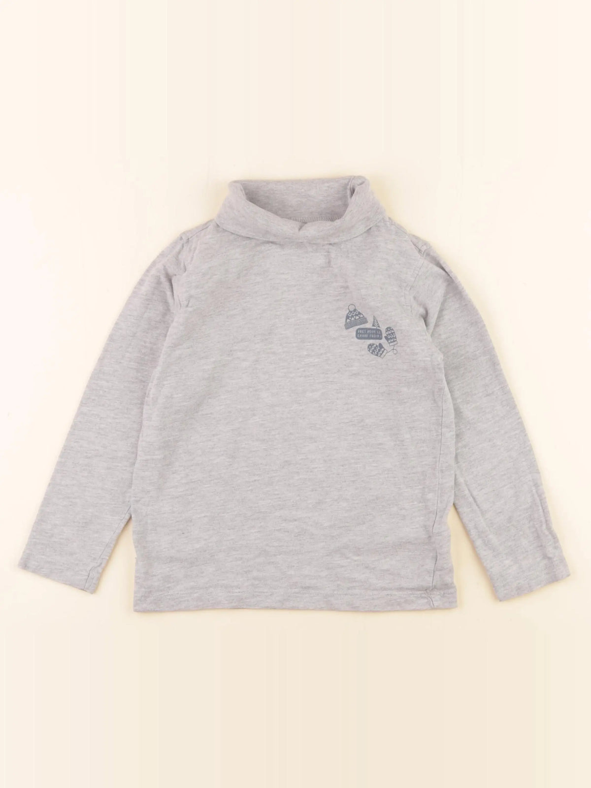 Vertbaudet - sous-pull gris - 5 ans