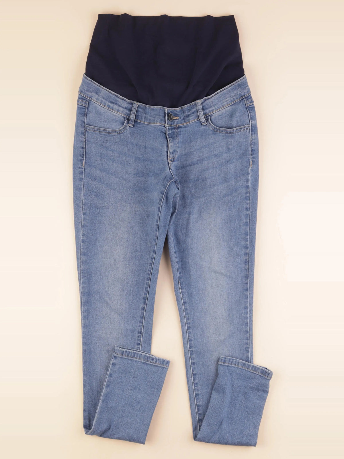 La Halle - jean grossesse bleu - 38