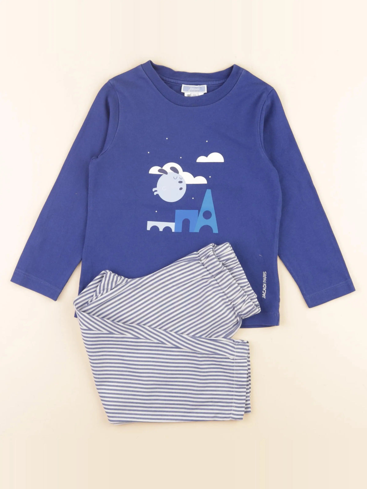 Jacadi - pyjama coton bleu - 4 ans