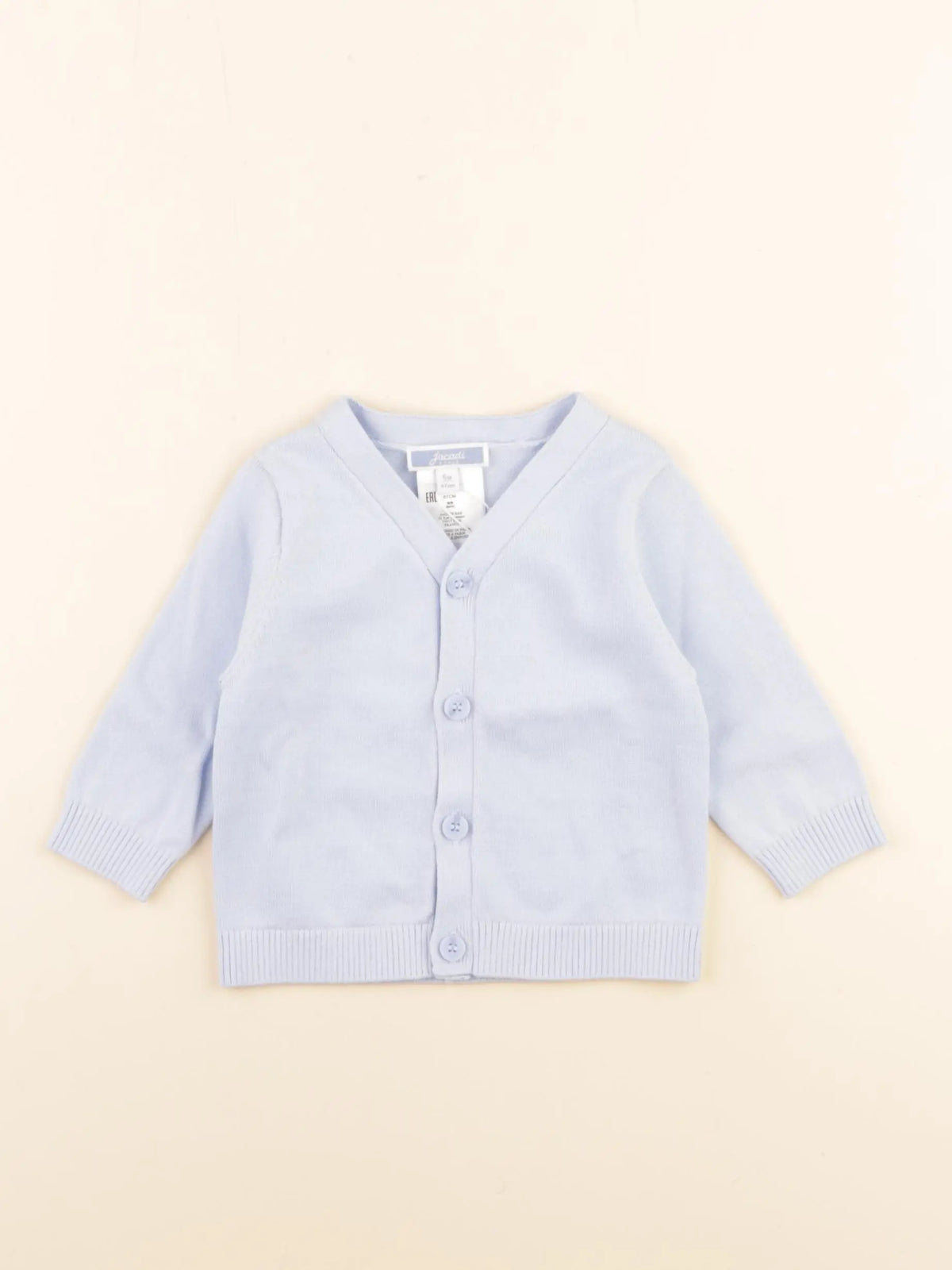 Jacadi - gilet bleu - 6 mois