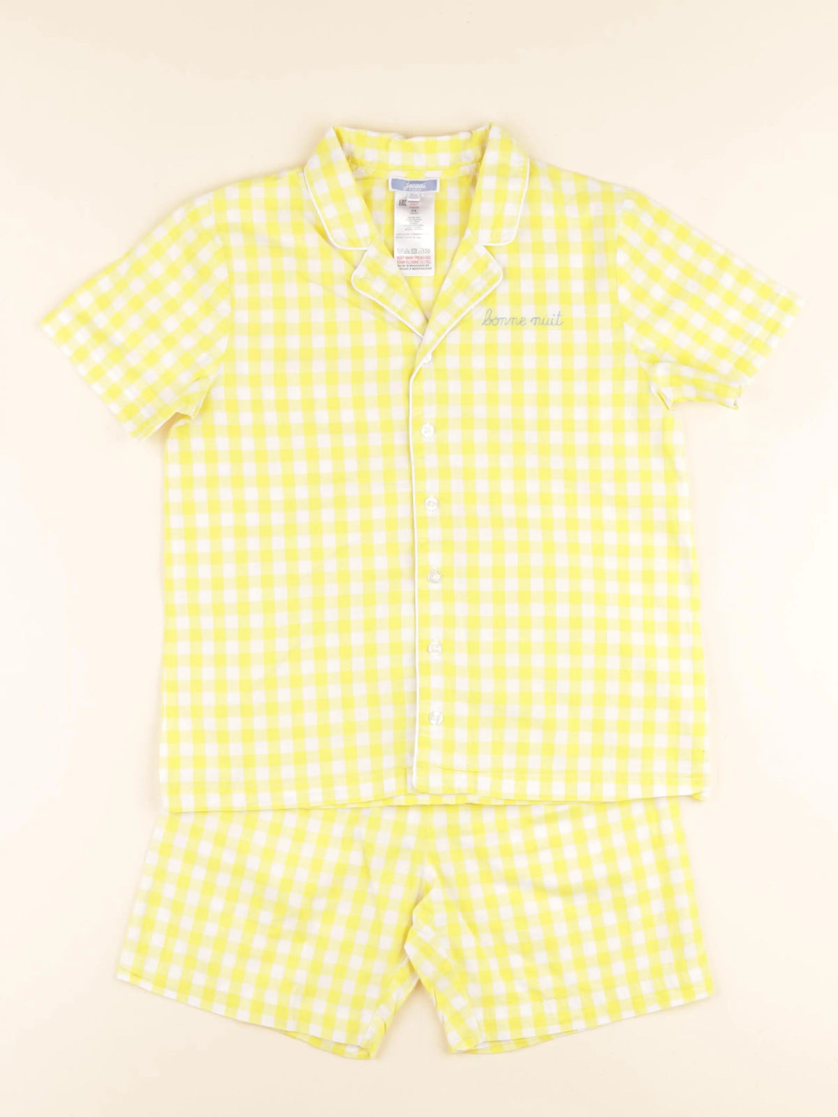 Jacadi - pyjama coton jaune - 10 ans