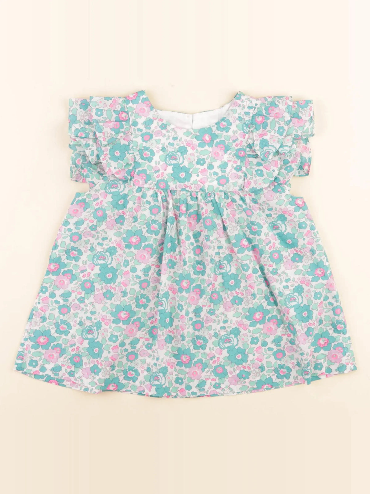 Jacadi - blouse liberty rose, vert - 6 ans