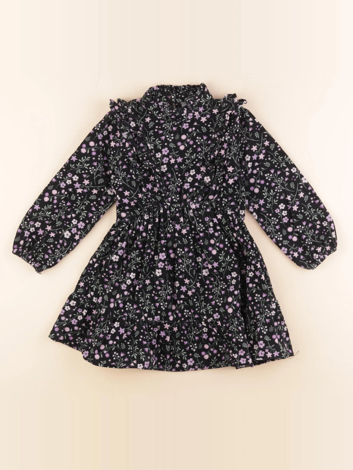 Tape à l'oeil - robe noir, rose - 2/3 ans