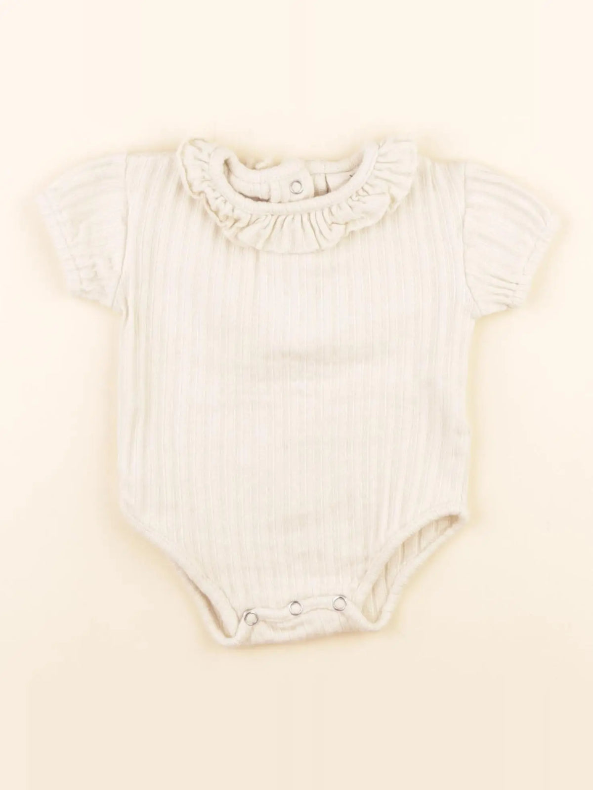 Lililotte - body à col beige - 6/9 mois
