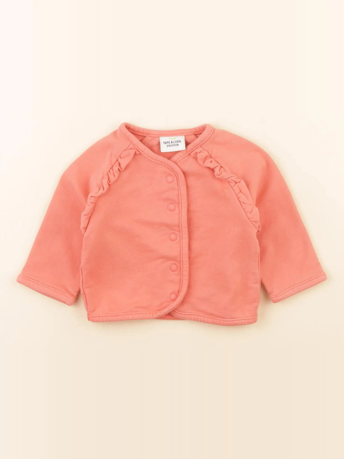 Tape à l'oeil - gilet rose - 3 mois