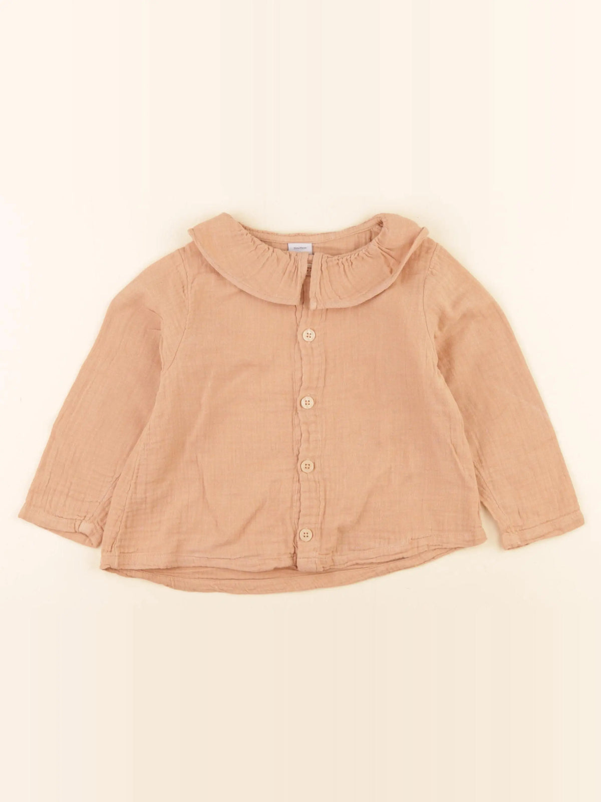 Petit Bateau - blouse marron - 36 mois
