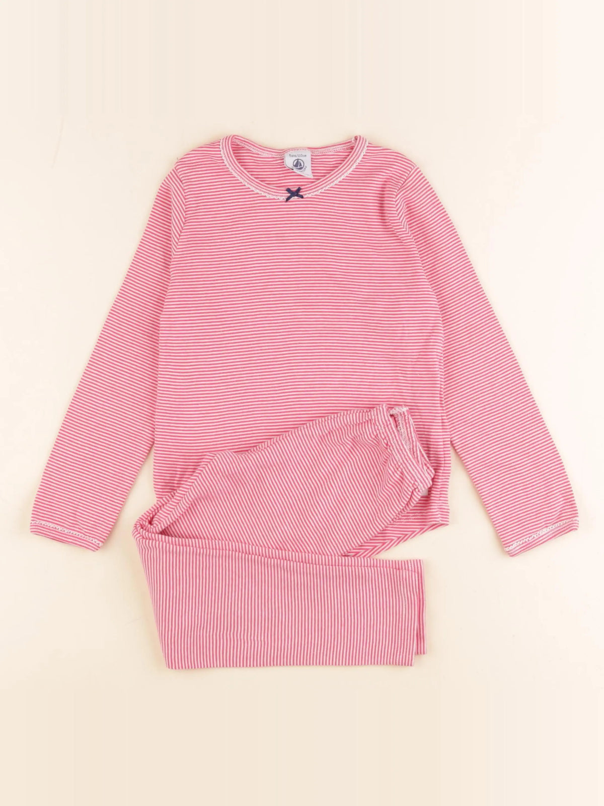 Petit Bateau - pyjama coton rose - 5 ans