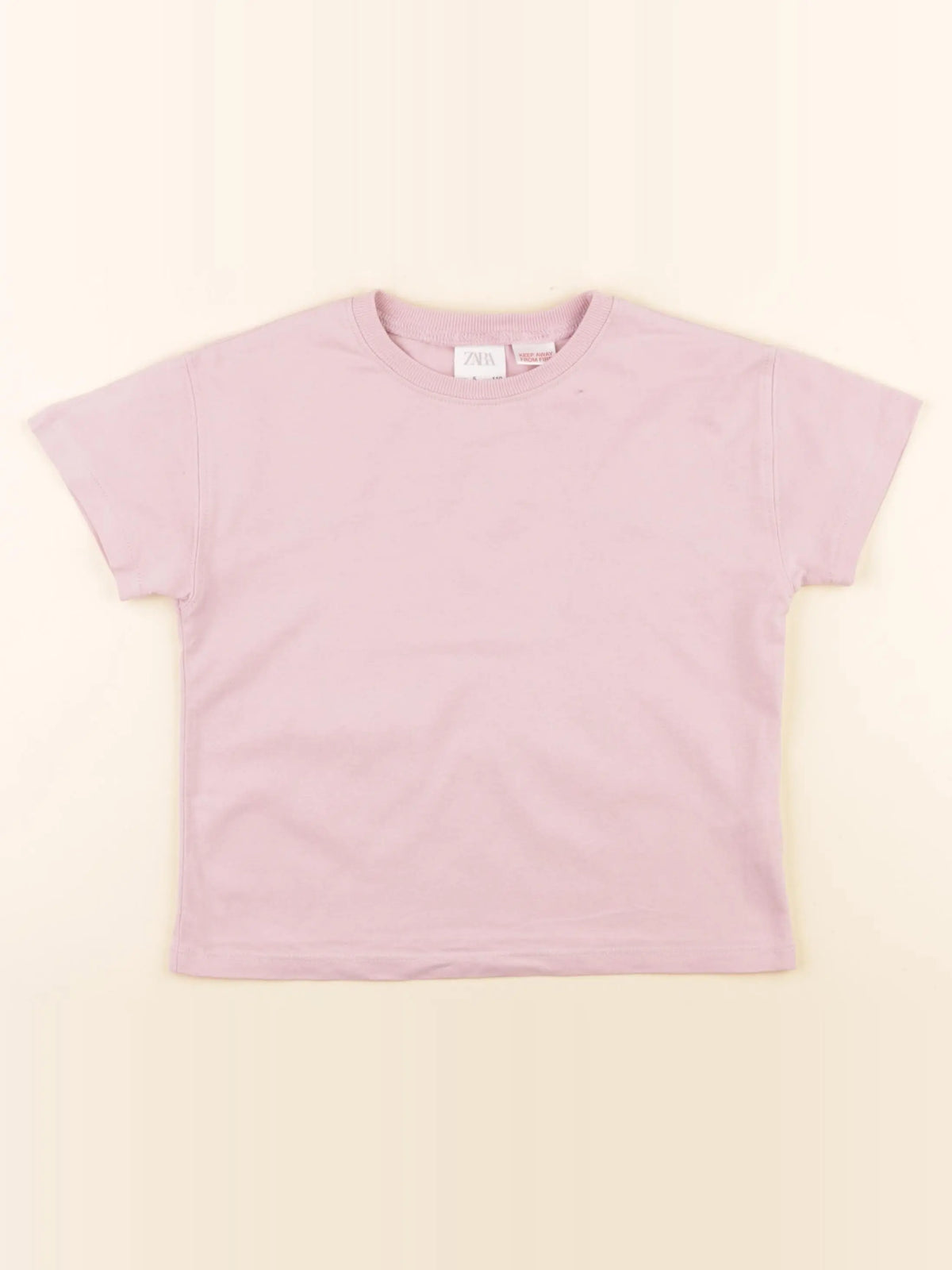 Zara - tee-shirt rose - 5 ans