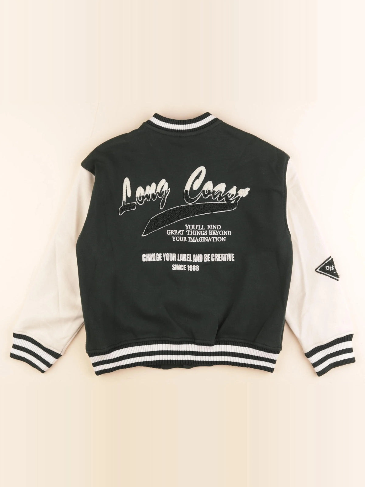 Zara - veste imprimé au dos blanc, vert - 9/10 ans