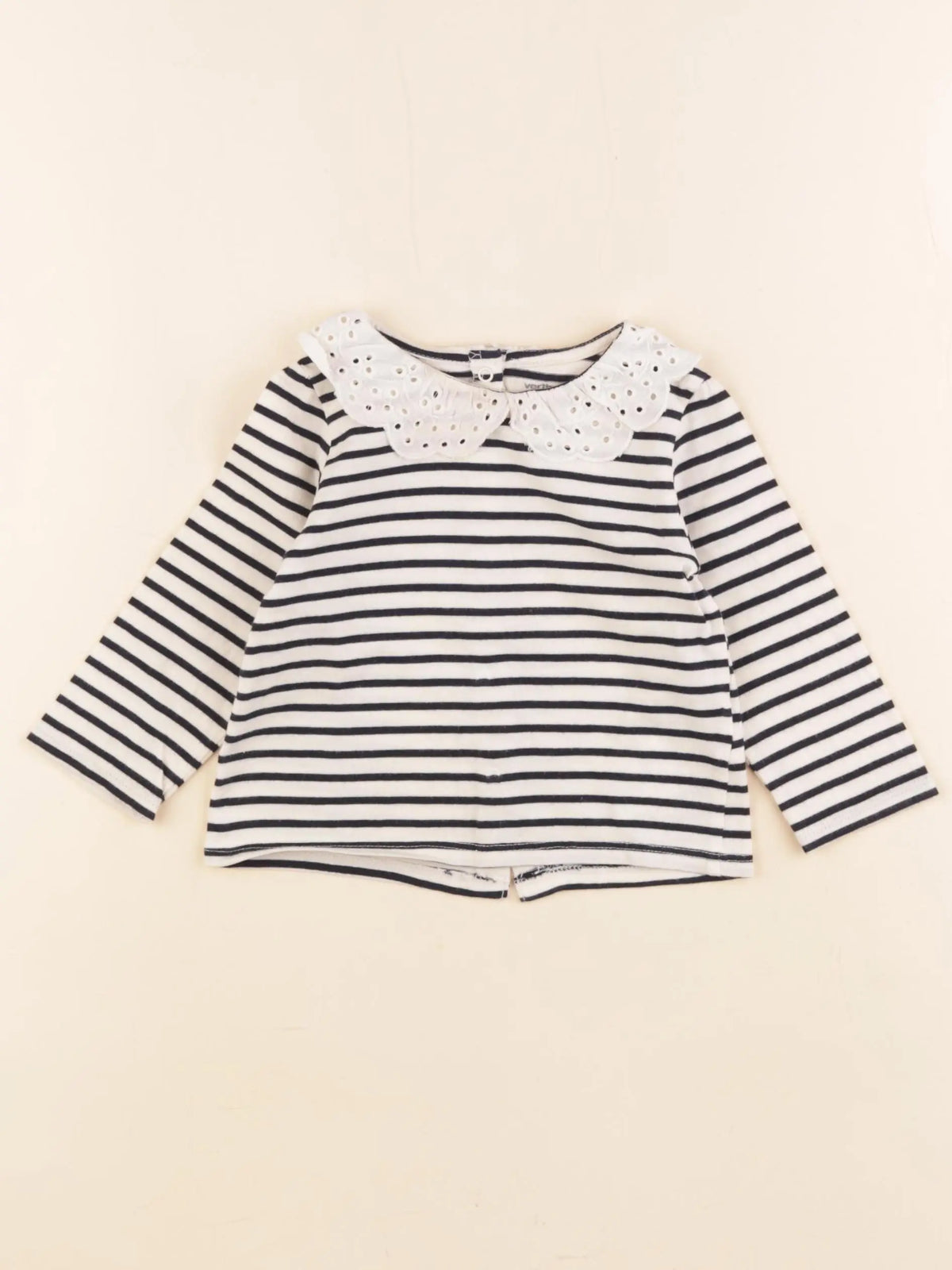 Vertbaudet - tee-shirt bleu - 9 mois