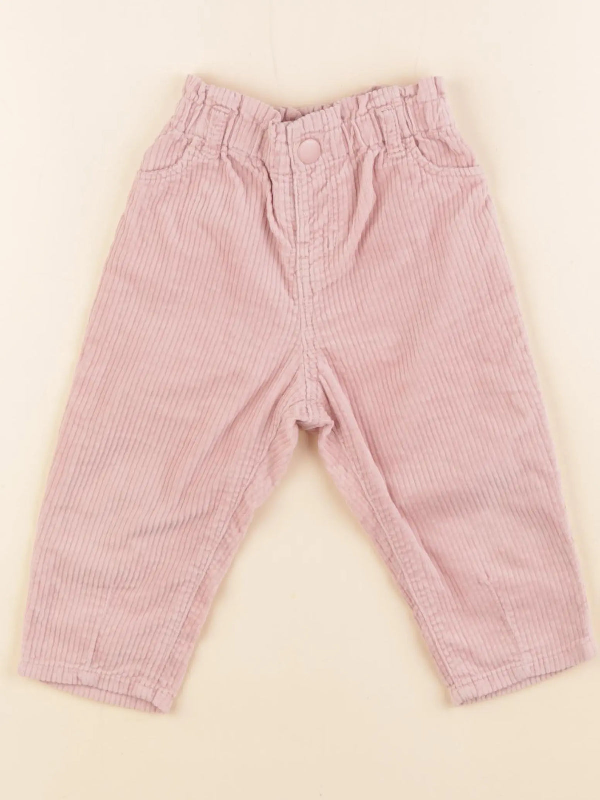 H&M - pantalon rose - 9/12 mois