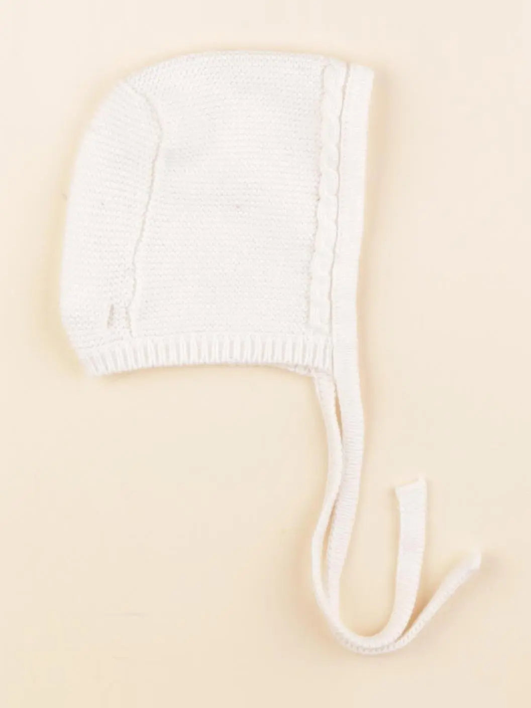 Cyrillus - bonnet blanc - 6/9 mois