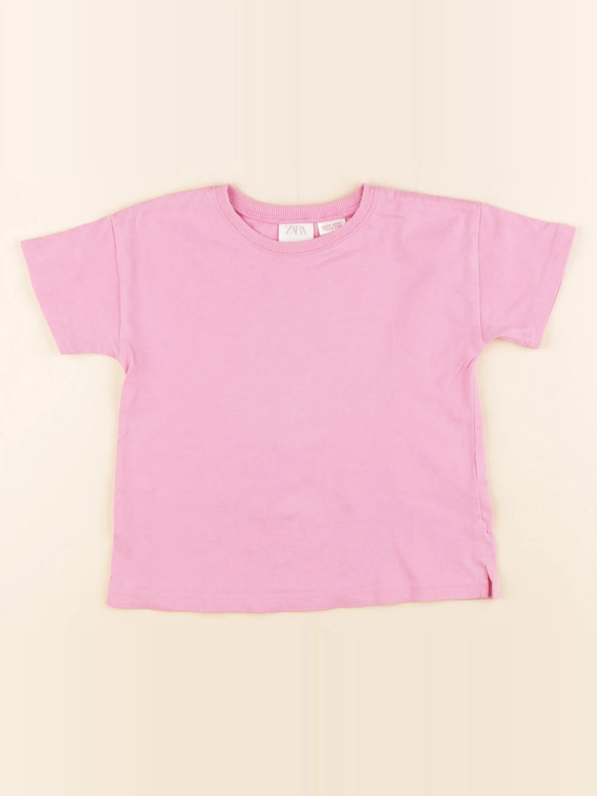 Zara - tee-shirt rose - 18/24 mois