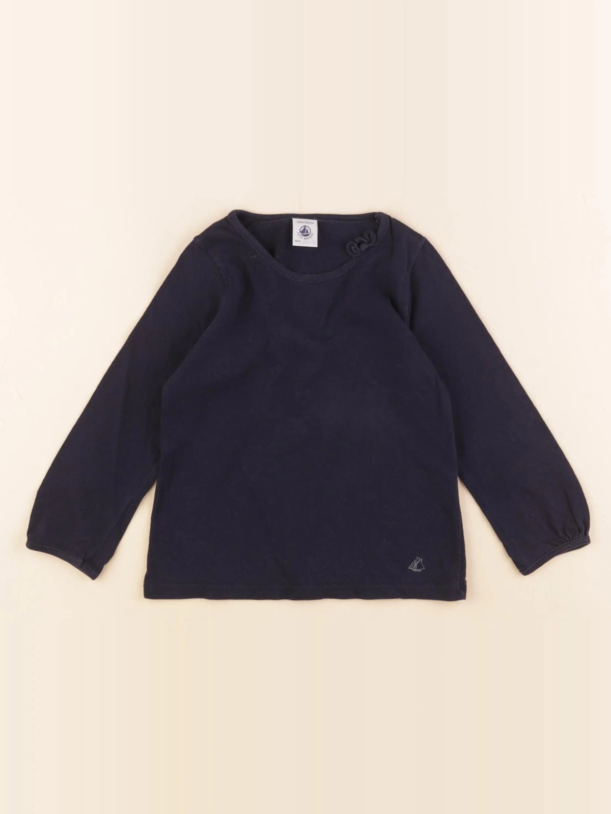 Petit Bateau - tee-shirt bleu - 4 ans