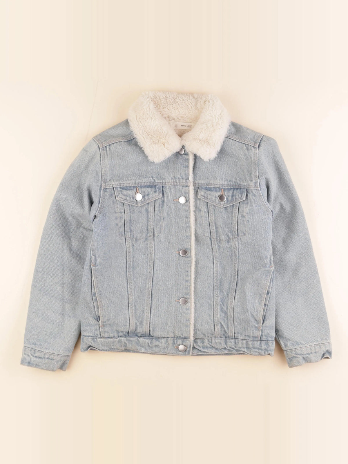 Mango - veste doublé bleu - 9/10 ans