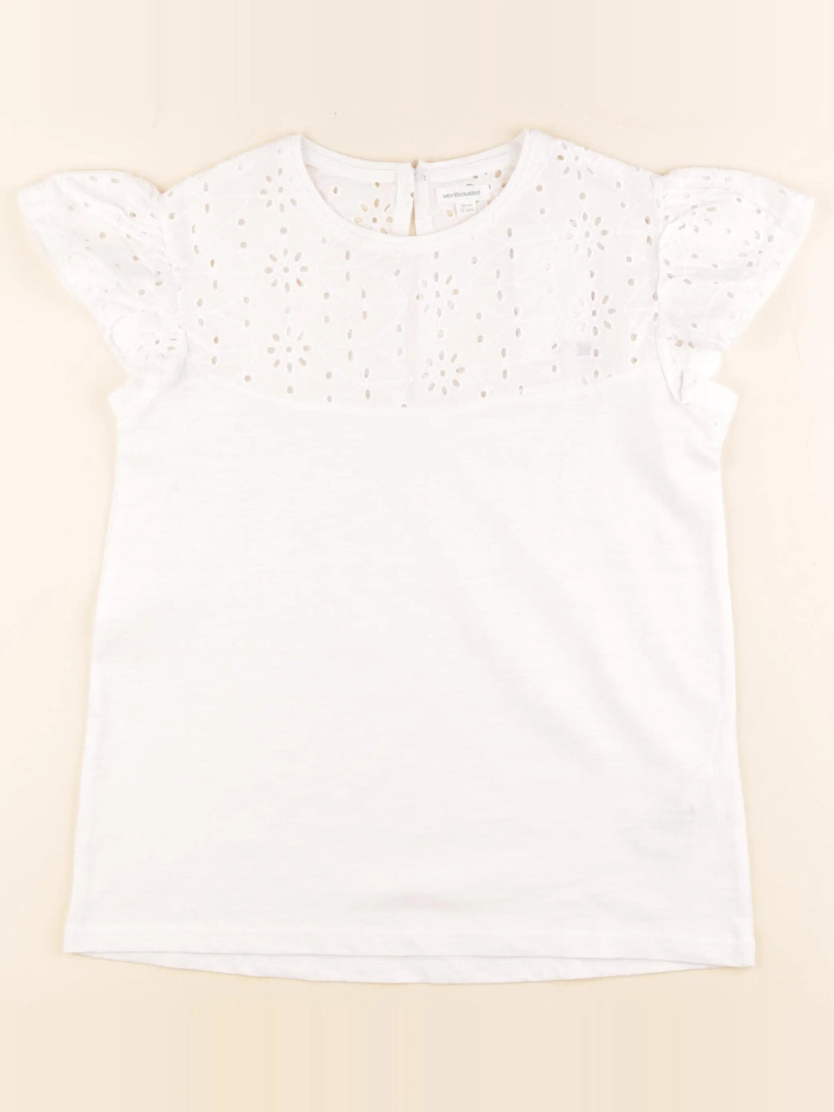Vertbaudet - tee-shirt blanc - 12 ans