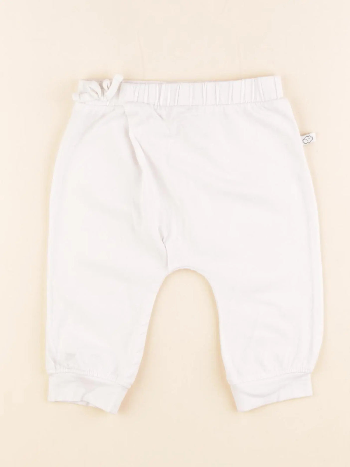 Vertbaudet - legging blanc - 9 mois