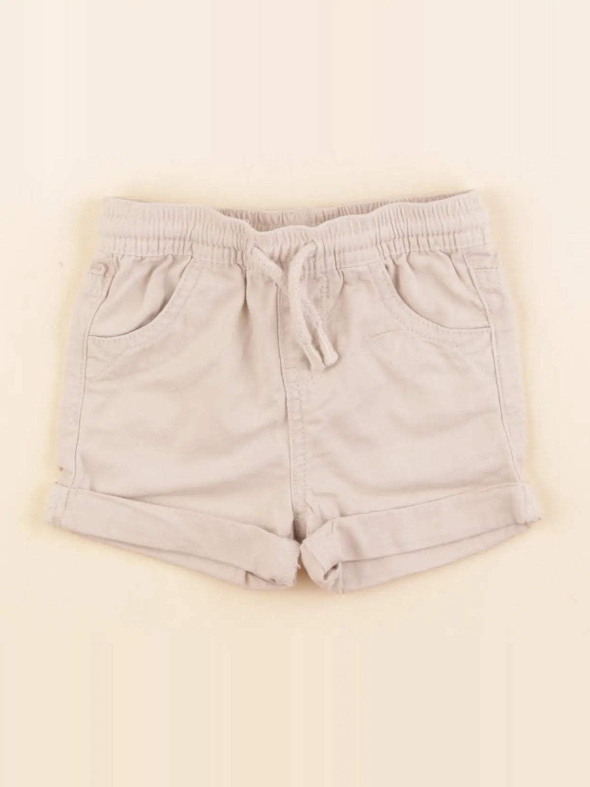 Vertbaudet - short beige - 9 mois