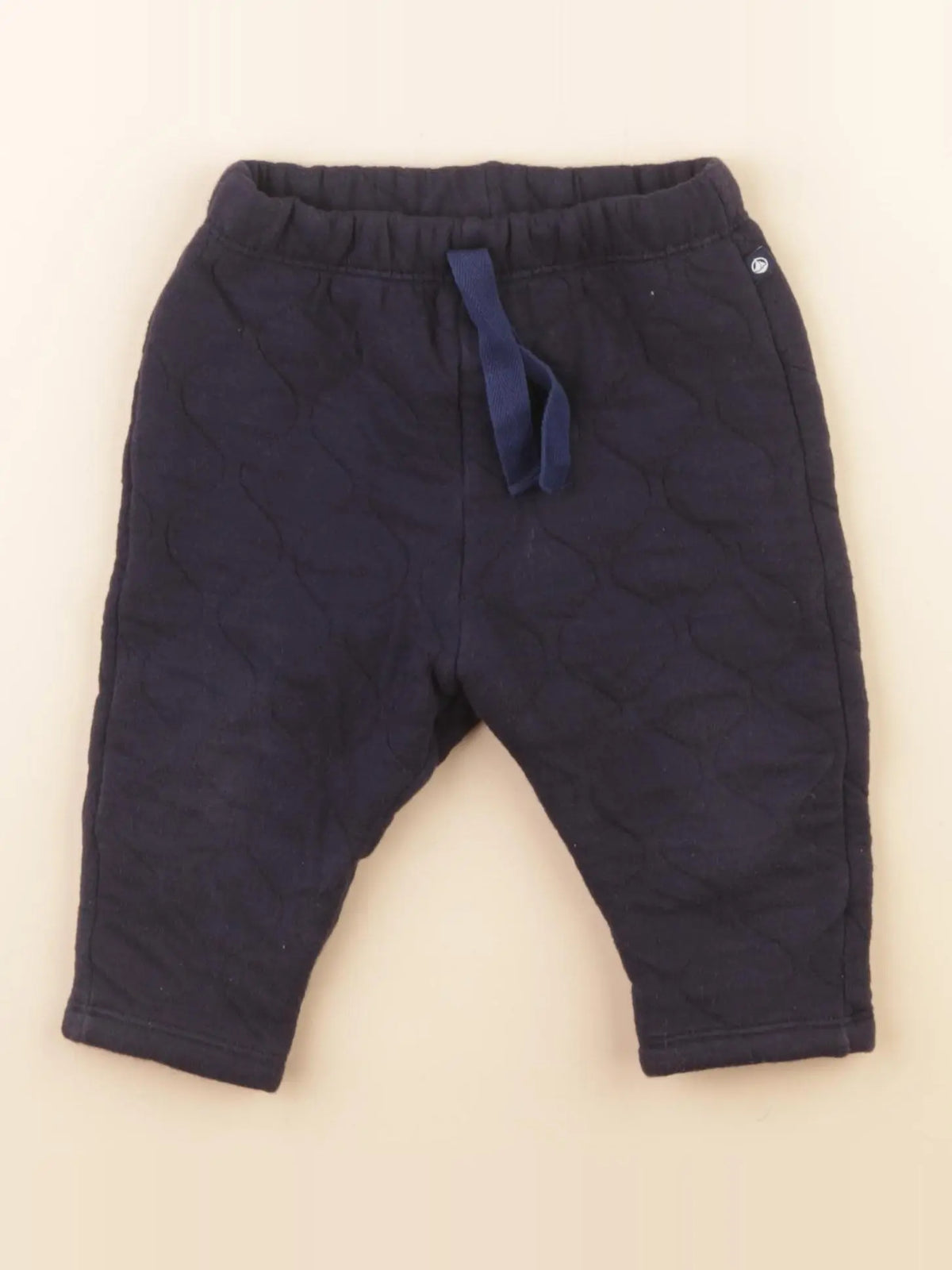 Petit Bateau - pantalon bleu - 12 mois
