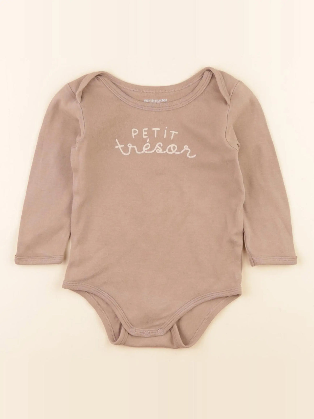 Vertbaudet - body marron - 18 mois