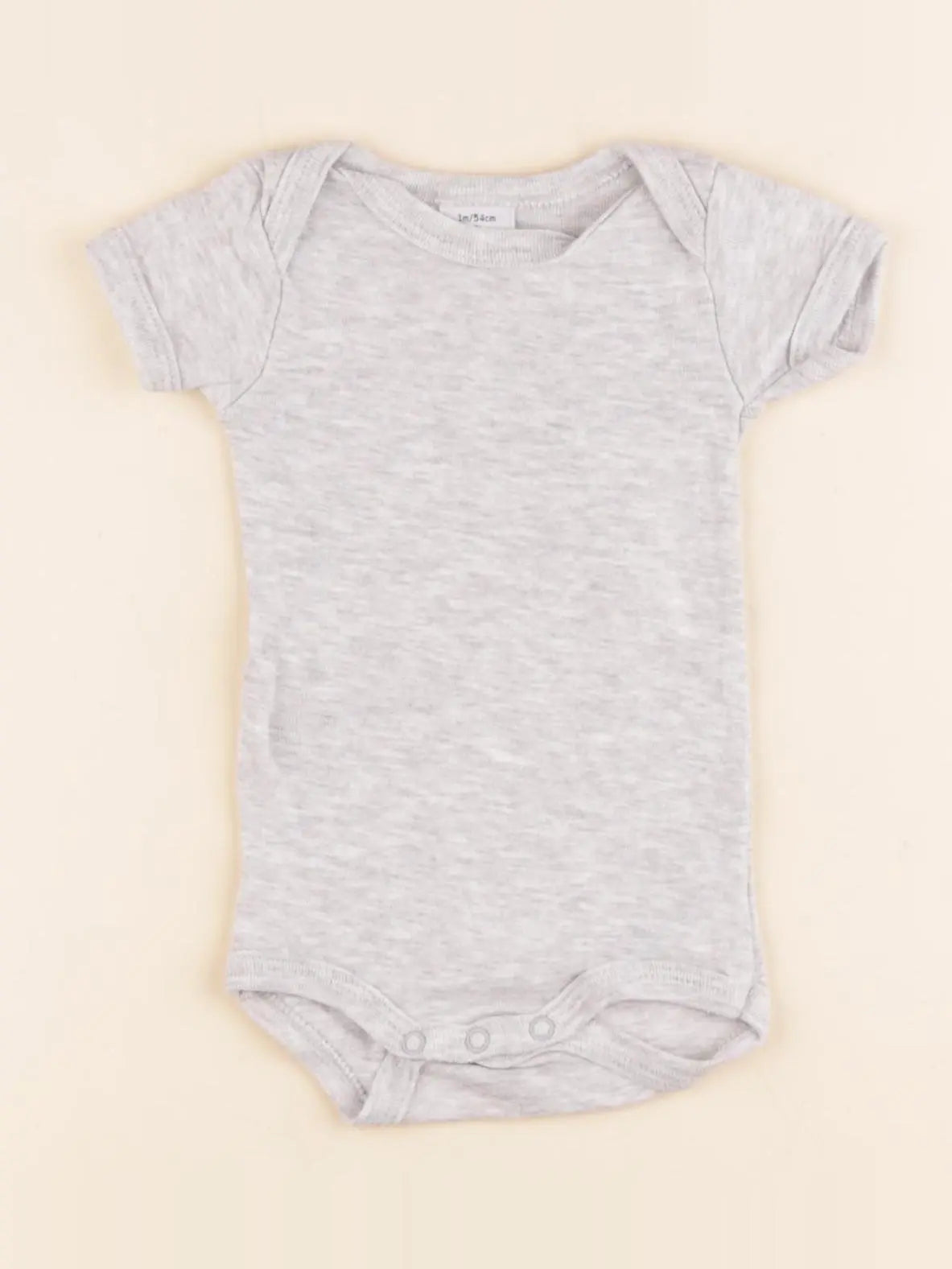 Petit Bateau - body gris - 1 mois