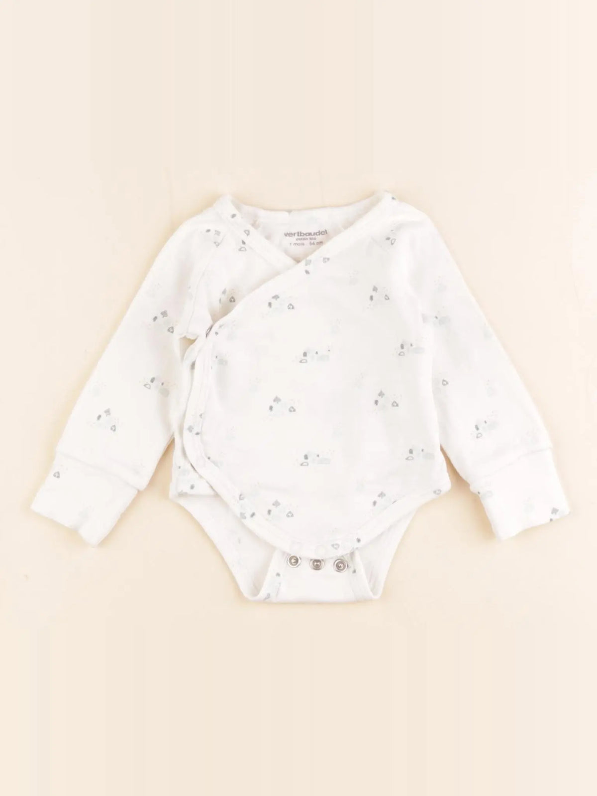 Vertbaudet - body blanc - 1 mois