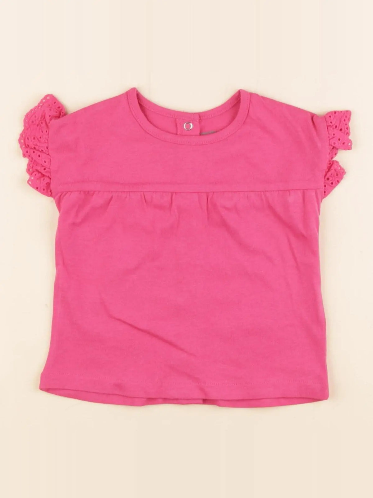 Vertbaudet - tee-shirt rose - 6 mois