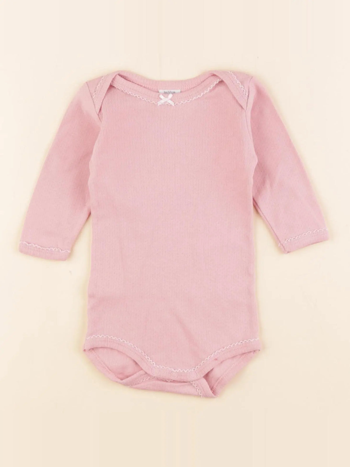 Petit Bateau - body rose - 3 mois
