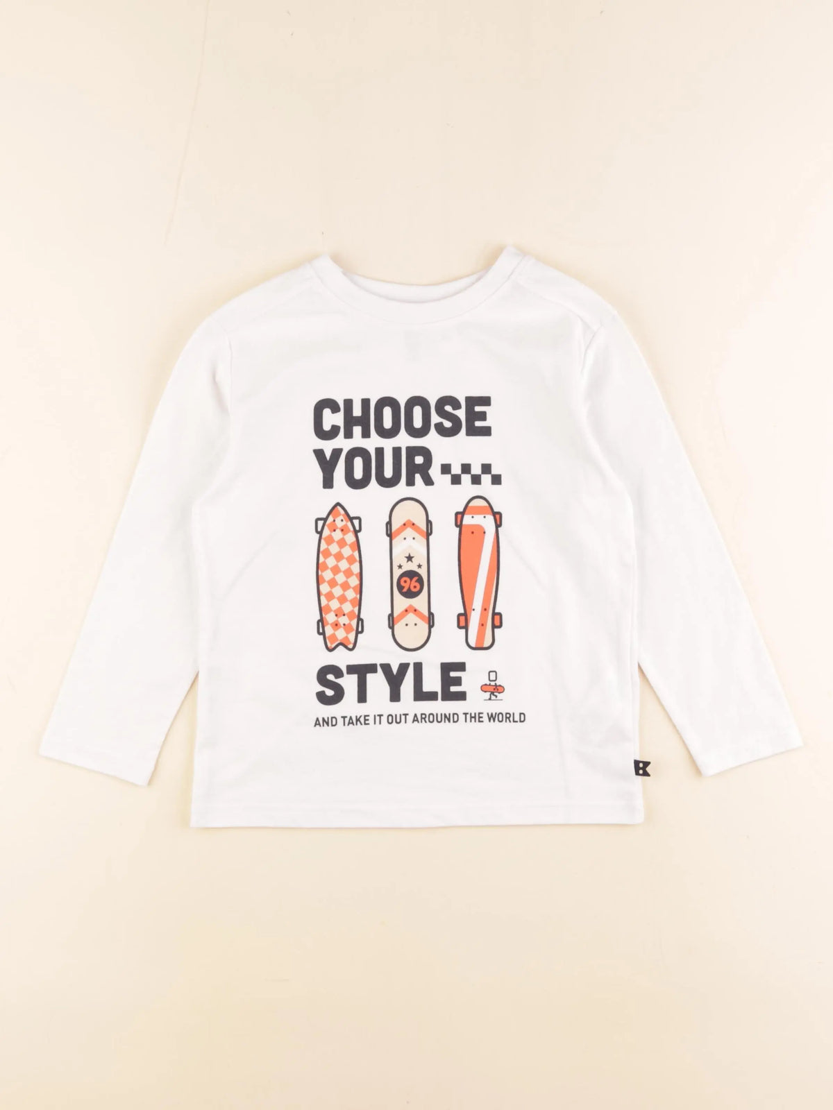 Okaidi - tee-shirt blanc - 4 ans