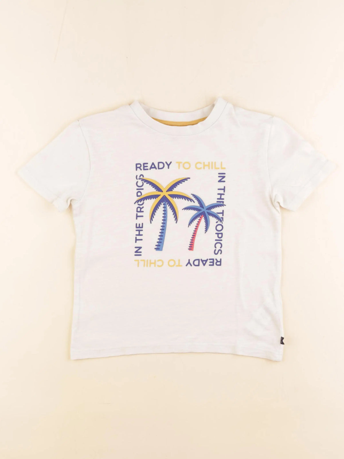 Okaidi - tee-shirt beige - 4 ans