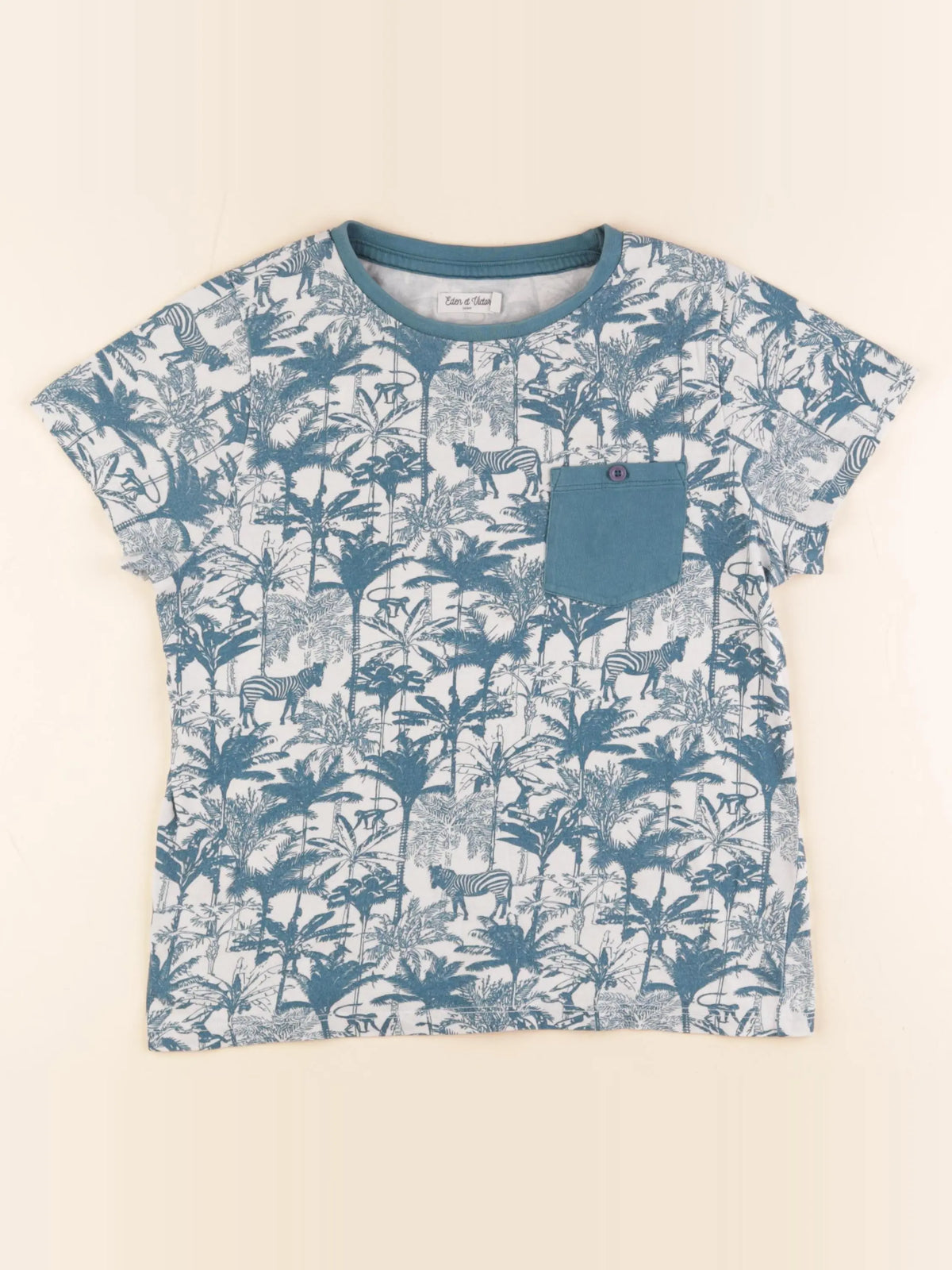 Eden & Victor - tee-shirt bleu - 10 ans