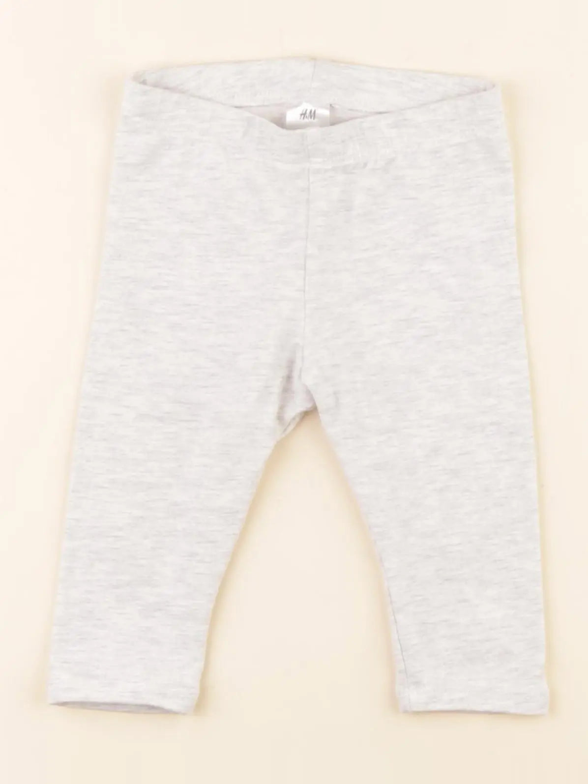 H&M - legging gris - 4/6 mois
