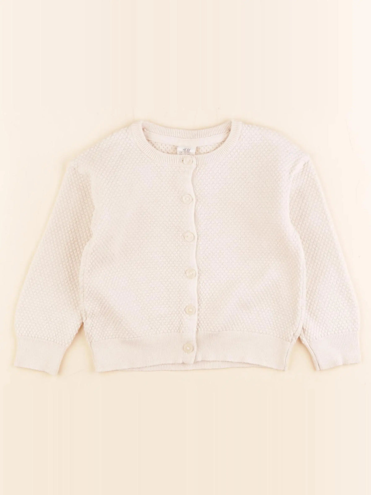 H&M - gilet beige - 12/18 mois