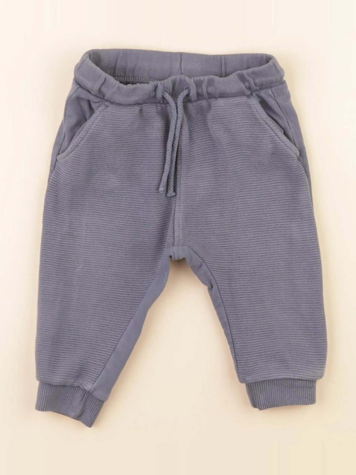 H&M - jogging bleu - 6/9 mois